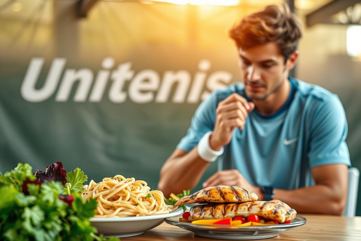 A importância dos carboidratos e proteínas na dieta de um tenista